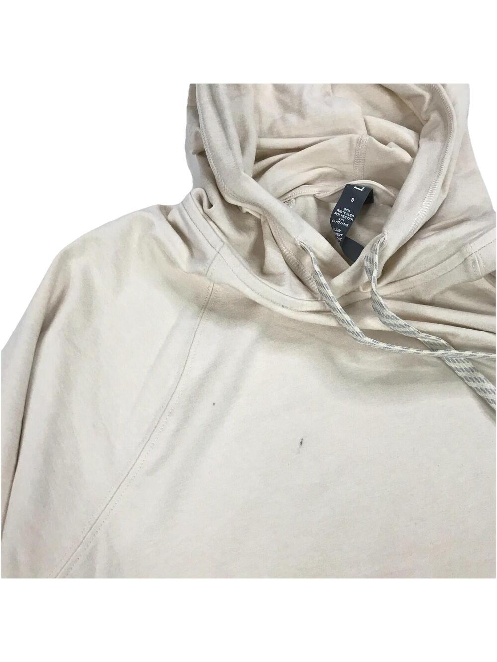 Vuori Halo Oversized Hoodie Small S Beige Pullover Sweatshirt Dreamknit VW279 - Picture 3 of 3